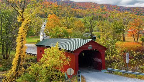 West Arlington Vermont Covered Bridge Photograph By Robert Golub Pixels