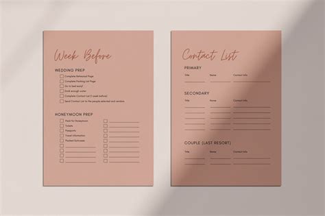 Wedding Day Checklist Printable Pdf Wedding Planning Etsy