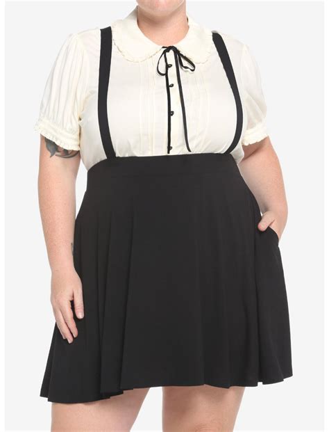 Black Suspender Circle Skirt Plus Size Ph