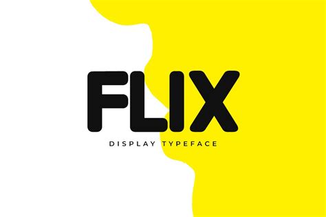 Flix Unique Display Logo Typeface Fonts Creative Market