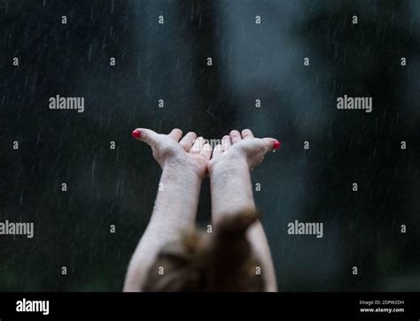 Cupping Hands In The Rain Hi Res Stock Photography And Images Alamy