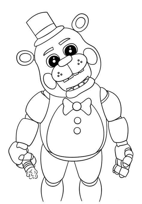 Cute Five Nights At Freddys 2018 Coloring Pages Fnaf Coloring Pages