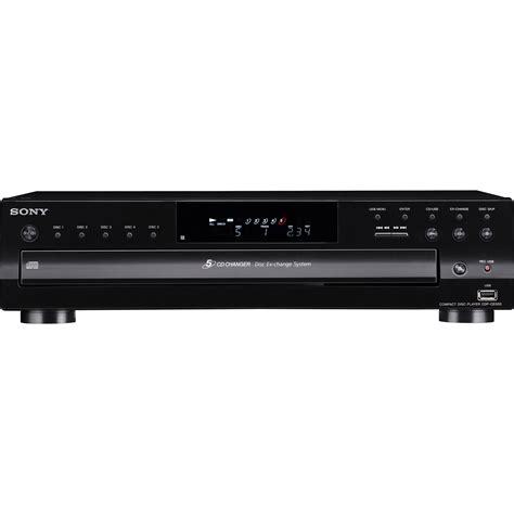 Sony Cdp Ce500 5 Disc Cd Changer Cdp Ce500 Bandh Photo Video