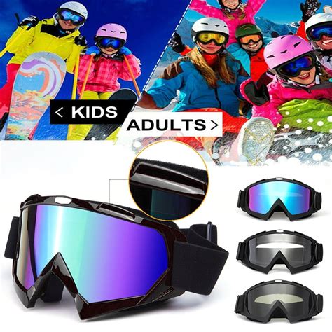 Ski Goggles Double Layers Uv400 Anti Fog Big Ski Mask Glasses Skiing Snow Men Women Snowboard