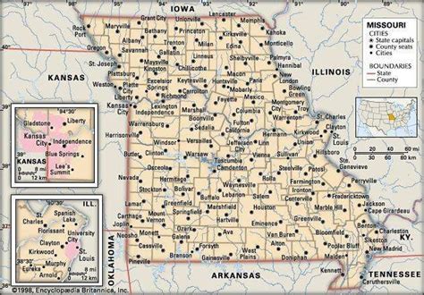 Missouri Capital Map Population History And Facts