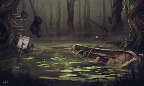Artstation Swamp Concept Art