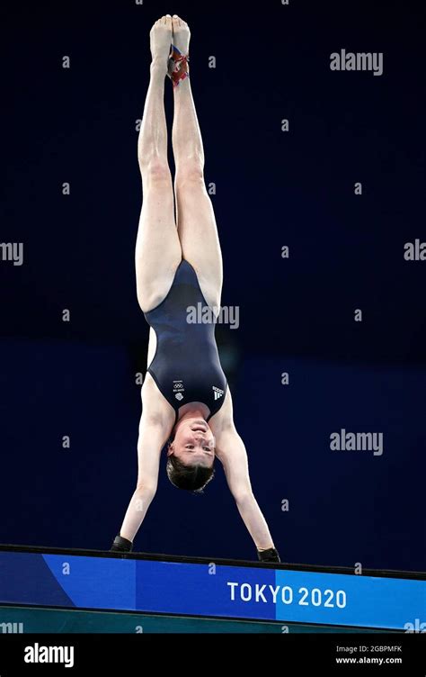 great britain s andrea spendolini sirieix in action in the women s 10m platform final during the