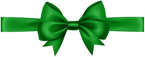 Ribbon With Bow Green Transparent Png Clip Art Image Gallery