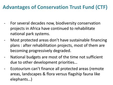 Ppt Advantages And Concerns With Ctf A Donor Perspective Iucn