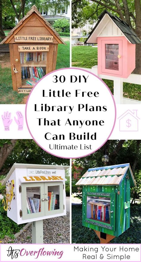 30 Diy Little Free Library Plans You Can Build Little Free Library