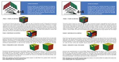 Pasos Para Hacer Un Cubo De Rubik 3x3 Idea De Hacer