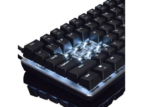 Qisan Gaming Keyboard Mechanical Wired Keyboard Backlight Keyboard Black Switch 82-keys USB Port ...