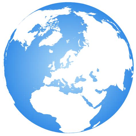 Earth Globe Centered On Europe