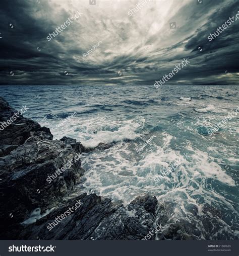 Ocean Storm Stock Photo 71587639 Shutterstock