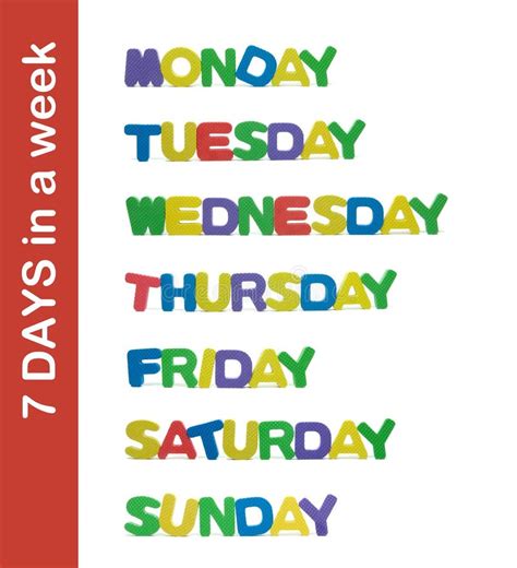 7 Days Of The Week