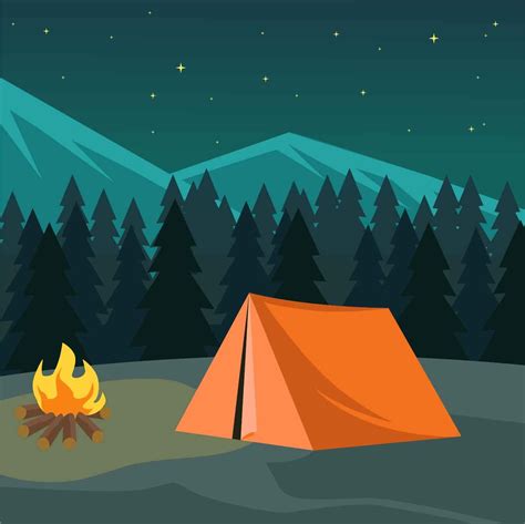 Download Night Camping Illustration Vector Vector Art Choose From Over