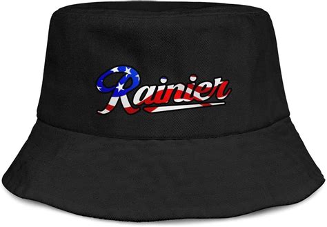 Rainier Beer Logo Womens Mens Washed Cap Hat Mesh Baseball Cap Hip Hop