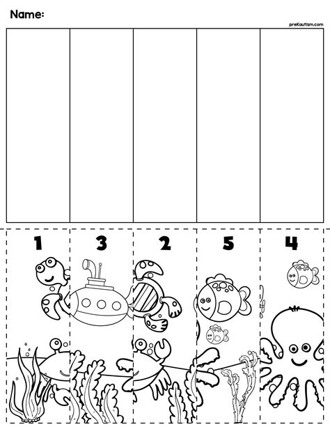 Number Sequence Worksheets Preschool Maths Printables Free