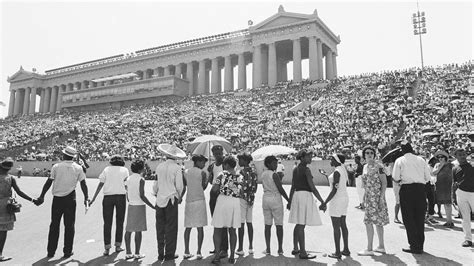 Freedom Sunday Rally Soldier Field Chicago Illinois July 10 1966
