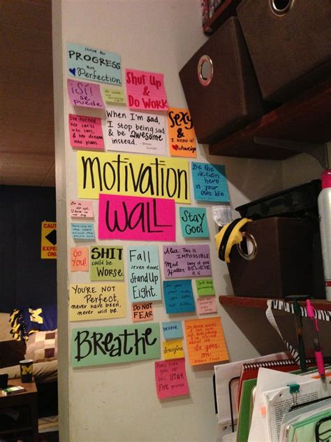 20 Ways To Use Sticky Notes Motivation Wall Motivation