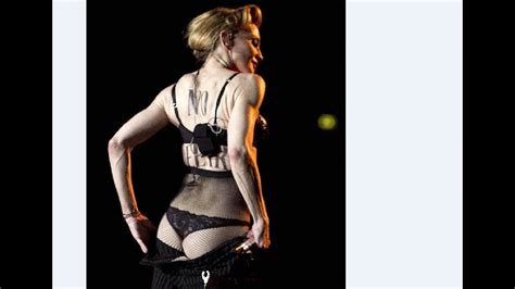 Madonna Flashes Butt At Concert Watch Youtube