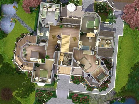 Contemporary luxury beach home floor plan. My Sims 3 Blog: Wisteria Hill: a grand Victorian estate by ...