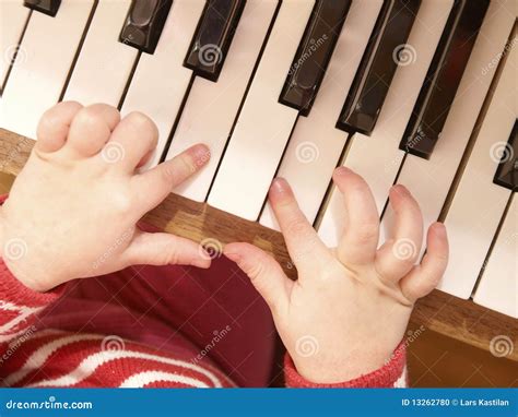 Child Playing Piano Stock Photo Image Of Classic Musical 13262780