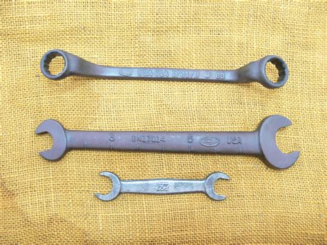 Vintage Ford tools-old fomoco wrenches-antique Ford tool kit-old ford wrench-ford bundle-antique