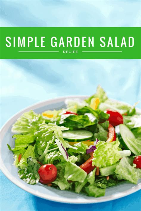 Simple Garden Salad With Homemade Vinaigrette