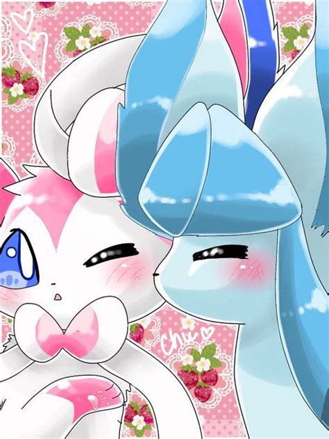Sylveon And Glaceon Cute Pokemon Pictures Pokemon Images Cute Pictures