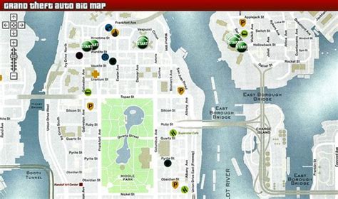 Grand Theft Auto 4 Street Map