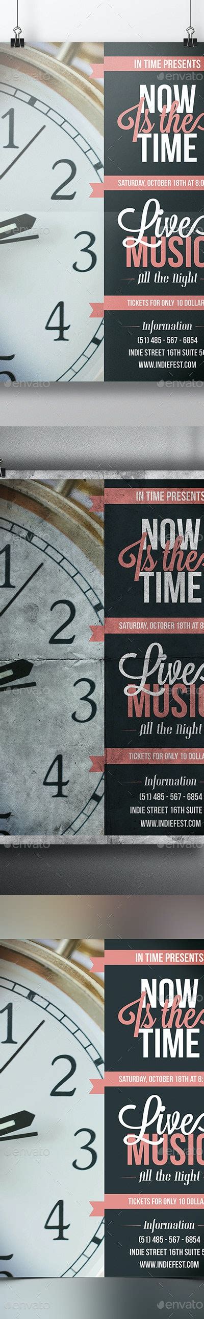 In Time Flyer Template By Bosstwinsmusic Graphicriver