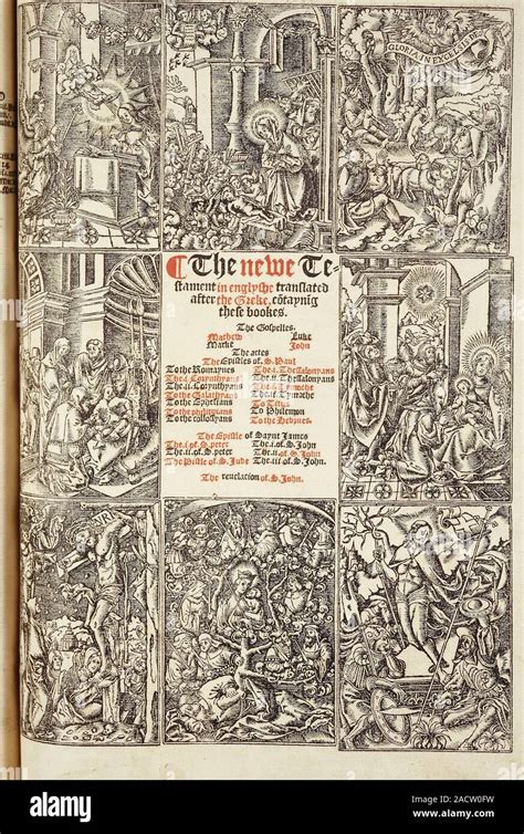Title Page Of The Great Bible Sometimes Known As Cromwells Bible The
