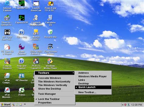 How To Add Applications To The Quick Launch Bar In Windows Xp Dummies