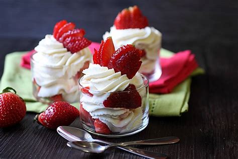 Strawberries And Cream Mini Parfaits Mind Over Batter