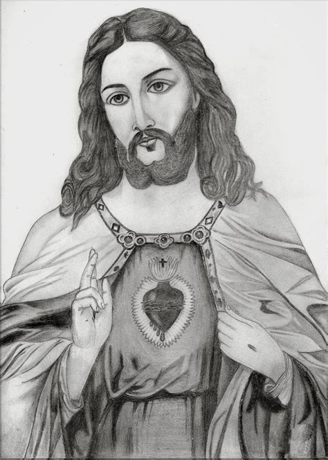 Jesus Pencil Sketch At Explore Collection Of Jesus