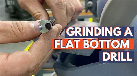 Grinding A Flat Bottom Drill Youtube