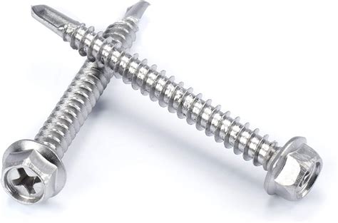 The Cimple Co 100pc Stainless Steel Self Drilling Tapping Screws 12