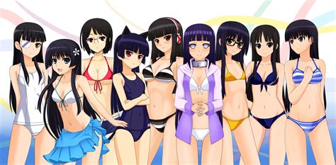 Wallpaper Illustration Long Hair Anime Girls