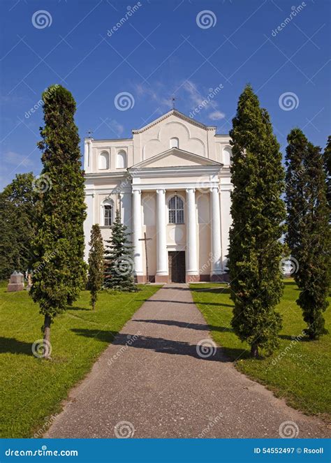 catholic church stock image image of rustic belarus 54552497
