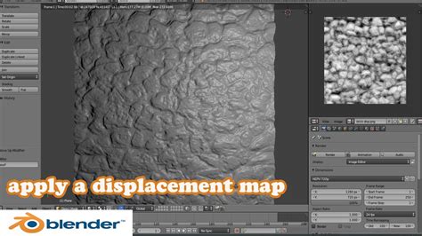 Blender Tutorial How To Apply Displacement Maps Youtube