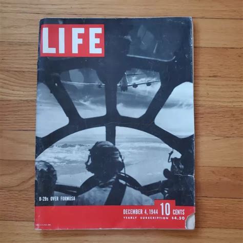 Life Magazine Wwii World War Ii B29s Over Formosa December 4 1944 Nice