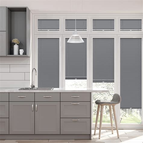 Perfect Fit Aluminium Venetian Mid Grey Made To Measure Blinds Online