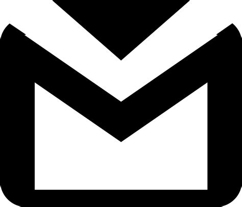 Black Gmail Logo Png Transparent Png Kindpng Images