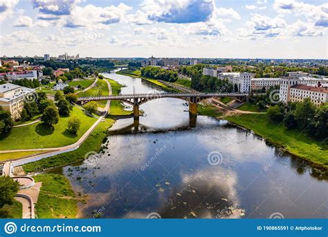 Vitebsk Belarus July 20 2019 Bridge Over The Western Dvina River In Vitebsk Editorial