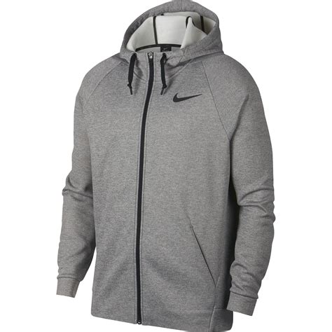 Nike Mens Therma Full Zip Hoodie Dark Greyblack