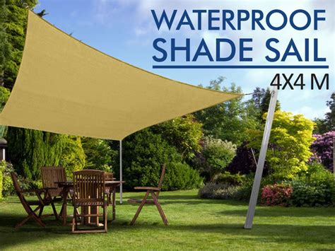 Waterproof Shade Sail 4x4m 10400 🤩