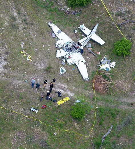 Aerial Photos Show Aftermath Of Plane Crash That Killed 6 In Kerrville