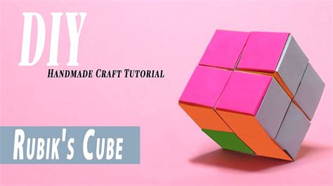 How To Make Paper Rubiks Cube 2x2 At Home Origami Rubiks Cube