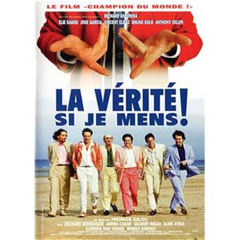 Verite si je mens, la (1997).french. La Vérité, si je mens ! - DVD Zone 2 - Thomas Gilou - José ...